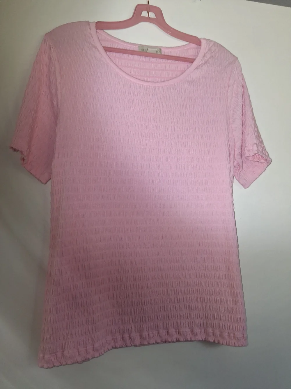 Appleseeds Pink Textured Short-Sleeve Top - Picture 6 of 6